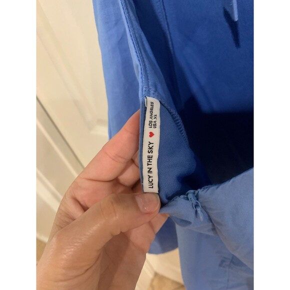 Lucy in the Sky Back Bow Bodycon Dress in Powder Blue XL - Picture 8 of 9